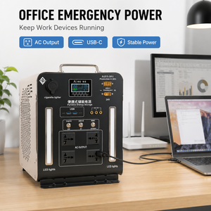 แหล่งจ่ายไฟสำรองแบบพกพา 150Ah พร้อมพอร์ตเอาต์พุตไฟฟ้ากระแสสลับ 220V พอร์ต DC24V พอร์ต USB-C และไฟ LED ใช้งานร่วมกับเครื่องชาร์จไฟได้ - Product Image 2