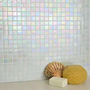Скандинавская красочная иллюзионная стеклянная мозаичная плитка градиентная маленькая свежая стеклянная Водонепроницаемая настенная плитка для ванной и кухни