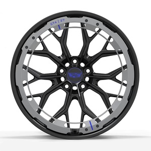Jantes en alliage forgé 2 pièces, en aluminium et fibre de carbone, personnalisées, de luxe, 17 18 19 20 21 22 pouces, Chevrolet Chrysler Volvo - Product Image 1