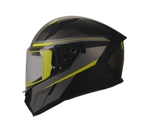 Casque de moto intégral pour adulte approuvé ECE Casques de course de rue Casque de moto à motif de sangle