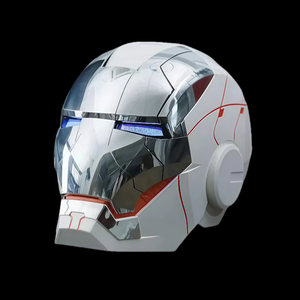 Nouvelle Arrivée 2026 <span class=keywords><strong>Casque</strong></span> <span class=keywords><strong>Iron</strong></span> <span class=keywords><strong>Man</strong></span> Mk5 Motorisé à Commande Vocale Automatique Cosplay Lumière LED Entièrement Noir Rechargeable USB Respirant - Product Image 4