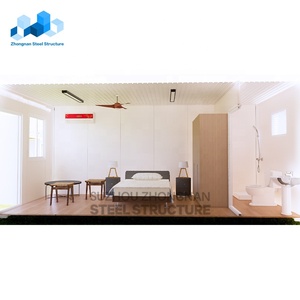 Zhongnan – Nouvelle collection de maisons modulaires préfabriquées de luxe, démontables, 2 chambres, type conteneur, avec toilettes - Product Image 5