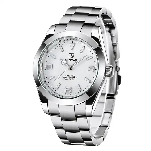 Benyar 5177 Men Mechanical Automatic Watches Luxury Sapphire Crystal Glass Waterproof Business Watches