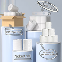 Papier essuie-tout de qualité supérieure, lingettes de toilette jetables, mouchoirs en papier 3 plis, papier toilette en pâte de bois avec support de matières premières – Vente directe usine