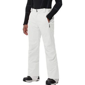Pantalones de nieve con aislamiento para hombre FOXA, pantalones de esquí impermeables con cremallera en las piernas y bolsillos con cremallera para senderismo en invierno y actividades al aire libre. - Product Image 1
