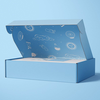 PR-Box-Verpackung Kleidung Karton Wellpappe Flugzeugboxen Maßgefertigte Versandboxen UV-Beschichtung Matt-Laminierung Prägung Schaumstoff