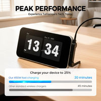 Câble de charge rapide 240W avec support de téléphone intégré, cordon multi-chargeur avec support multi-angle réglable de type C pour iPhone 17