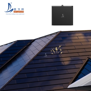 Tuiles solaires durables et résistantes aux intempéries, tuiles de <span class=keywords><strong>toiture</strong></span> solaires intégrées pour les maisons - Product Image 4