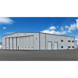 Estrutura de aço leve para armazém de metal pré-fabricado de construção de hangar de fábrica na China