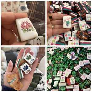 Nouveauté dimanche : Tuiles Lola Bamboo 1 Navy, en marron, pour rangement, Cheeky Gifts, colorées, Cowgirl, Fish, Tiger, Clear, Dandy, Mahjong, Pink - Product Image 3