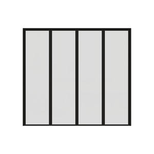 Grille de fenêtre fixe en PVC Upvc arquée sur mesure Fenêtre ouverte fixe Portes et fenêtres en aluminium - Product Image 2