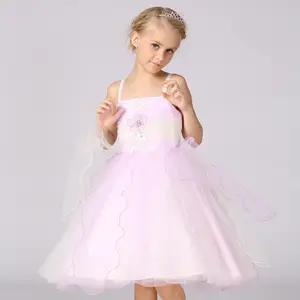 Интернет-магазин, китайская детская одежда для розового коктейльного платья, праздничное платье принцессы