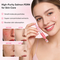 10 Ampollas de Suero PDRN con ADN de Salmón, Potenciador de la Piel, Antiarrugas y Reafirmante, Suero Portátil de Un Día para Uso Diurno y Nocturno