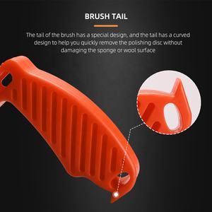 SPTA Sikat Busa Detailing Mobil, Sikat Wol Pengkondisi, Pad Pembersih Busa Ideal untuk Membersihkan Pad Busa Pemoles - Product Image 4