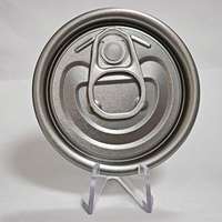 202 #   Couvercles de boîtes de conserve en aluminium chromé argenté de 52,3 mm à ouverture facile pour conserves de poisson