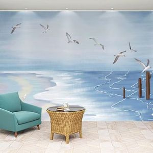 Mural <span class=keywords><strong>de</strong></span> Pared con Paisaje <span class=keywords><strong>de</strong></span> Olas Costeras, <span class=keywords><strong>para</strong></span> Habitaciones y Salones <span class=keywords><strong>de</strong></span> Hotel, Fácil <span class=keywords><strong>de</strong></span> Instalar - Product Image 2