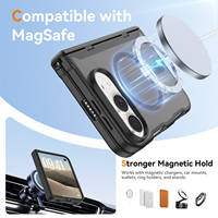 Coque magnétique mate douce au toucher de luxe pour iPhone Duo, antichoc, sensation peau, protection de la charnière, étui de téléphone portable personnalisé, vente en gros