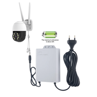 Catu Daya UPS Portabel 12V 2A 5400MAH Baterai Cadangan Multi-Fungsi Pengisi Daya Nirkabel Tenaga Surya untuk Kamera CCTV Barang Elektronik