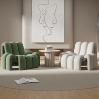 Canapé individuel moderne et créatif en velours, fauteuil de loisirs pour salon et balcon, canapé araignée bionique au design original et tendance pour réception