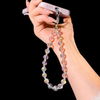 Chaîne de téléphone portable de luxe haut de gamme en cristal, pendentif exquis, bracelet perlé, chaîne suspendue en cristal pour téléphone portable