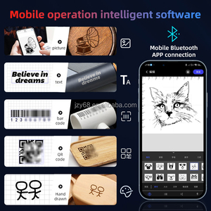 Tự động Bluetooth <span class=keywords><strong>Mini</strong></span> Máy in Chế độ 98*88 Mét khắc khu vực 2.5 Wát Máy tính để bàn khắc laser Máy cắt - Product Image 2