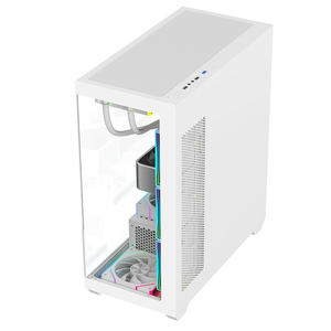 Ruix Carnival Super nuevo diseño PC Case Mecro ATX precio barato PC Case en 1K precio Gaming Cabinet Fish Tank PC Case con <span class=keywords><strong>RGB</strong></span> Fans - Product Image 3