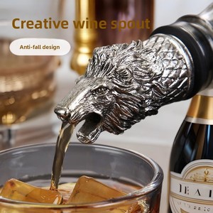 Aireador de Vino con Cabeza de León, Vertedor para Botellas de Aceite de Oliva, Licor, Alcohol, Whisky - Product Image 3