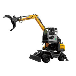 รถตักล้อยางแบบมีกรงเล็บสำหรับยกไม้ น้ำตาล และอื่นๆ ขนาด <span class=keywords><strong>8</strong></span> ตัน พร้อมห้องโดยสารยกได้ - Product Image 1