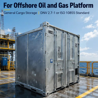Conteneur Offshore en Acier Corten Galvanisé à Chaud de 8 pieds, Norme DNV 2.7-1 ISO 10855, 16 m³ pour Plateforme Pétrolière et Gazière