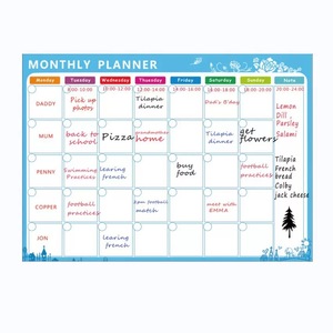 Calendario magnético para refrigerador, calendario semanal <span class=keywords><strong>de</strong></span> borrado en seco, pizarra blanca, planificador <span class=keywords><strong>de</strong></span> comidas, tablero <span class=keywords><strong>de</strong></span> <span class=keywords><strong>menú</strong></span> - Product Image 1