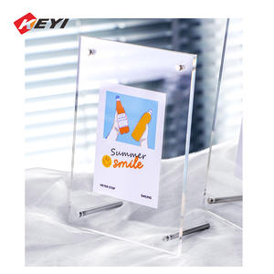 Рекламные прозрачные A4/A5 экологически чистые акриловые настольные фоторамки с винтовыми ножками - Product Image 2