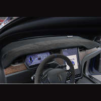 Couvre-tableau de bord italien pour Tesla Model S/X 2016-2019, kit d'intérieur de voiture de luxe, haute qualité