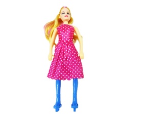 Bambola Principessa B/O su Bicicletta Giocattolo, Bambola Cavalcabile con Luci Colorate e Musica - Product Image 2