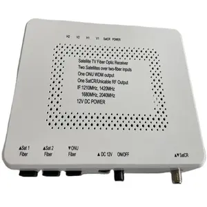 1310nm/1490nm/1550nm Breitband-RF von zwei Satelliten Nilesat und Arabsat WDM SMATV FTTH Optische LNB-Satelliten-TV-Empfänger