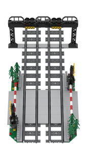 Masterpiece M24006 Blocs de construction de train urbain, rails droits, rails courbes, rails bifurqués, rails flexibles, jouet - Product Image 2