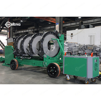 Nouvelle machine de soudage par fusion bout à bout hydraulique EKBERG 315-630 mm certifiée CE, série Green Chariot EK630, facile à déplacer et à utiliser.