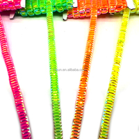 Vente en gros de strass thermocollants multicolores néon pour costumes de carnaval et événements festifs