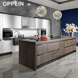 New Arrival OPPEIN Kitchen Cabinet Sintered Rock Material Luxury Series
