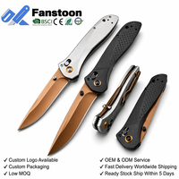 Couteau pliant BM710 de haute qualité avec verrouillage assisté par axe CNC, manche en aluminium, pour camping, chasse, EDC, couteau à fruits, vente en gros