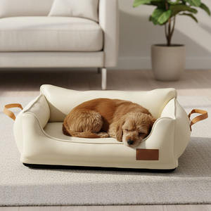 Cama para Perros Desmontable, Impermeable y Ecológica de Cuero para Perros Pequeños, Cama Extra Grande para Perros, Cama Ortopédica Grande para Perros - Product Image 1