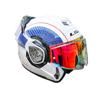 Casque de moto modulaire Scorpion FF906 à visière relevable, double visière, rotation à 180 degrés, certifié 3C, toutes saisons