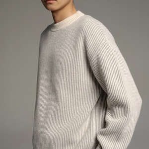 เสื้อสเวตเตอร์ไหมพรมถักลายสามมิติเนื้อหนานุ่ม อุ่นสบาย สำหรับผู้ชาย ขายส่งสำหรับฤดูใบไม้ร่วงและฤดูหนาว - Product Image 3