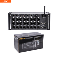 Console de mixage audio numérique MR18 à 18 canaux, nouvelle version avec ventilateur, module WiFi intégré 12 bus/enregistreur stéréo USB – Offre spéciale