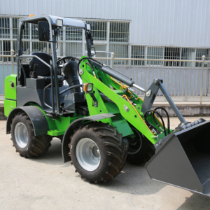 Neues Design Elektrischer Kompakt-Radlader 0,26m3 Schaufel 5-6 Std. Arbeitszeit Batteriebetriebener Lader für Baustellen - Product Image 1