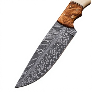 Couteaux de chasse en acier au carbone de qualité industrielle pour l'extérieur, avec manche en bois, motif personnalisé OEM pour le camping et la chasse - Product Image 5