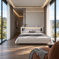 Maison capsule spatiale de luxe, maison préfabriquée modulaire pour les centres de glamping et les entreprises d'hébergement Airbnb avec système intelligent