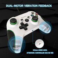Honcam Joystick Games PC One Controlador con cable para Xbox 1 One X S con conector de audio de 3,5mm