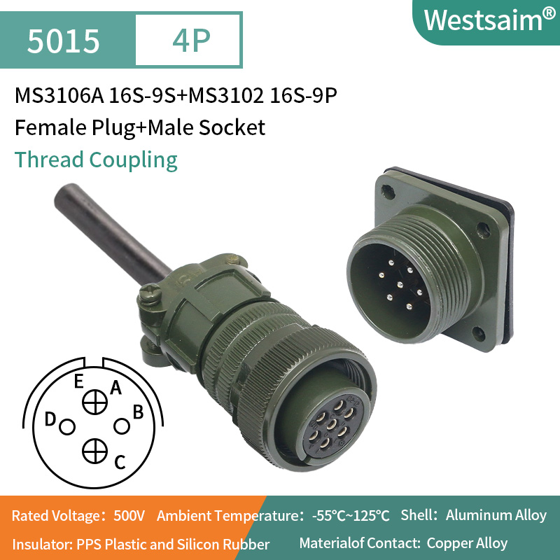 MS3106A 16S-9S+MS3102 16S-9P