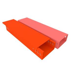 Canaux de câblage perforés en plastique blanc pulvérisé, économiques et performants pour les bâtiments - Product Image 1