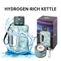 Bouilloire portable 2-en-1 enrichie en hydrogène de 1,5 L, best-seller, avec technologie de séparation hydrogène-oxygène PEM et batterie USB pour camping-car